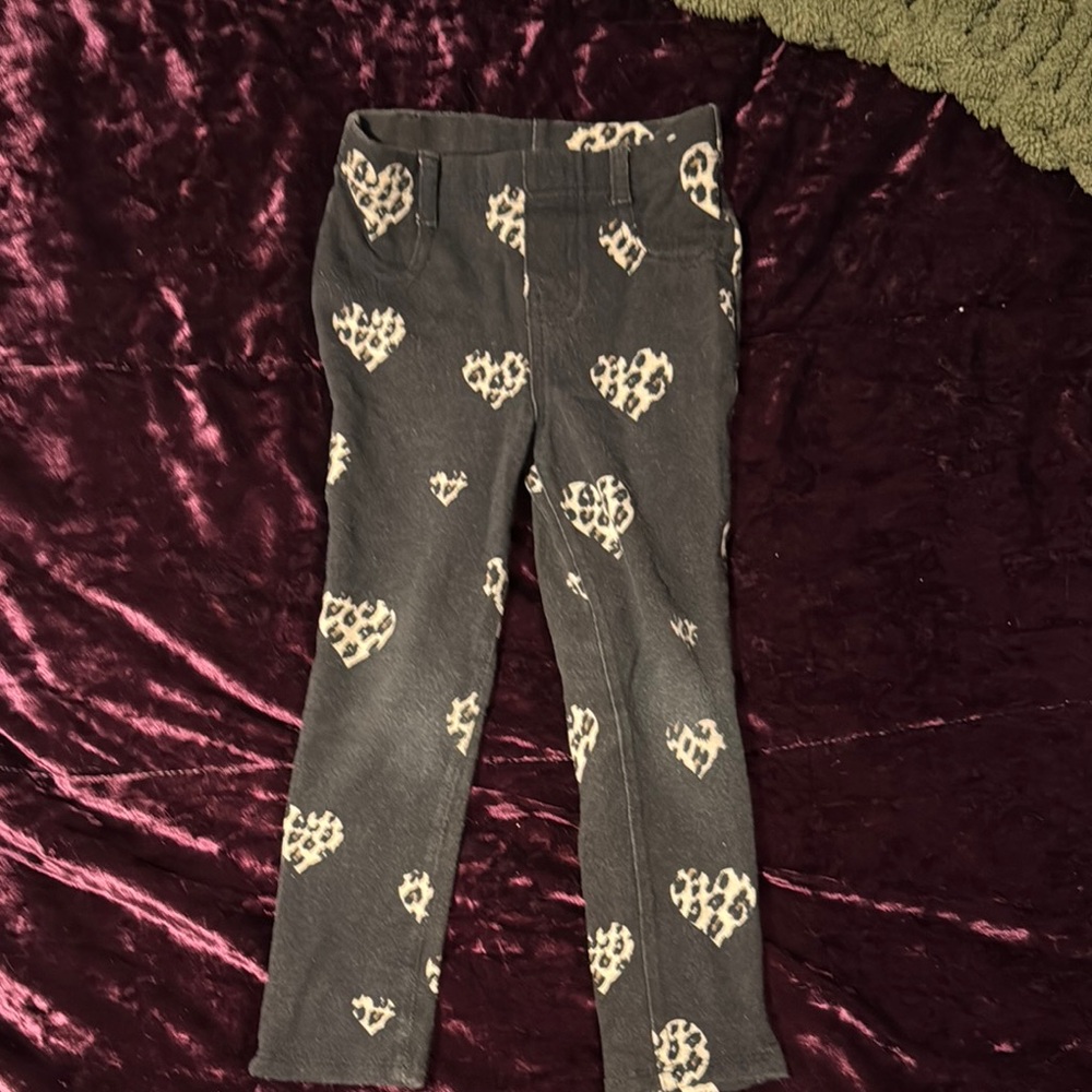 Garanimals Gray and Cream Heart Pattern Leggings